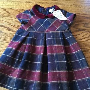 NWT Zara baby girls plaid flannel dress